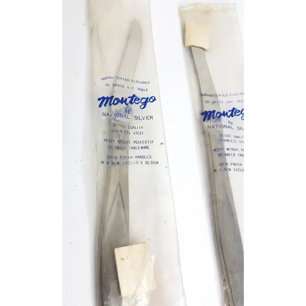 Vintage Nasco Flamingo Montego Mid Century Stainless Steak Knives Set Japan NEW